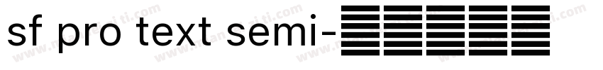 sf pro text semi字体转换